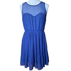 Anthropologie Pins and Needles Navy Blue Dress. Size Small